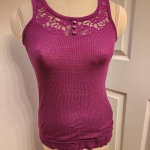 Purple tank top, size L